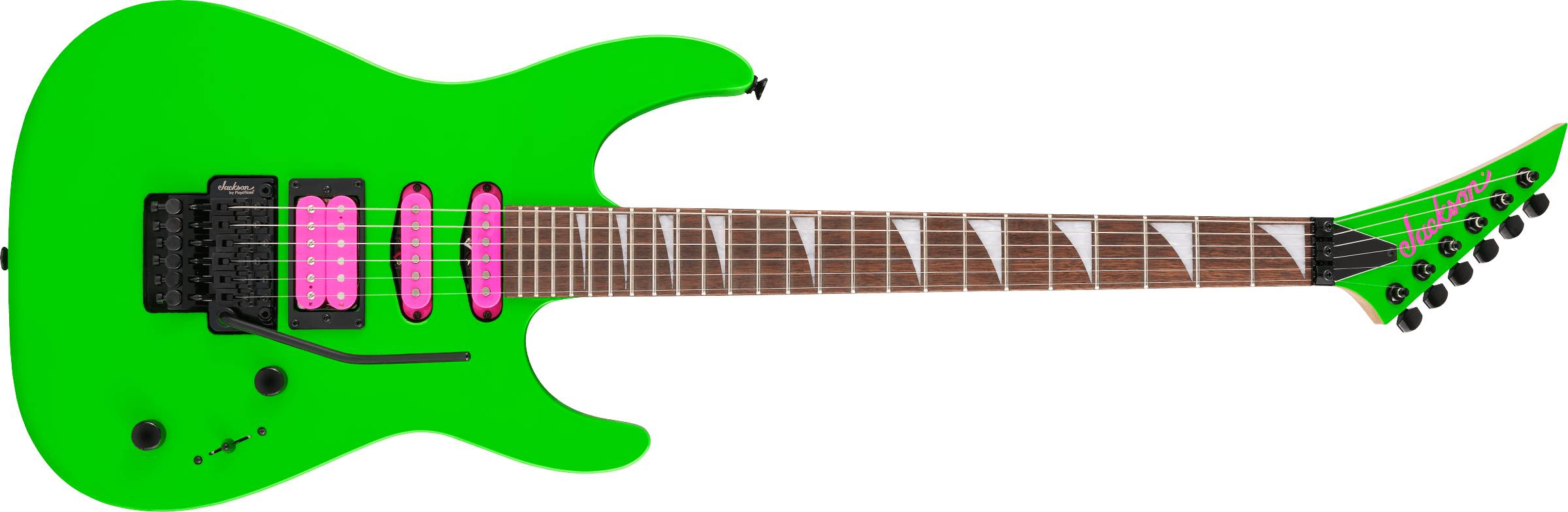 X Series Dinky™ DK3XR HSS, Laurel Fingerboard, Neon Green