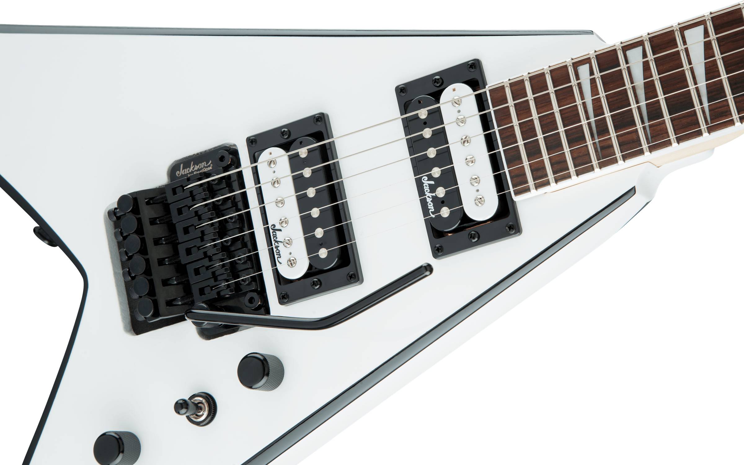 JS Series King V™ JS32, Amaranth Fingerboard, White with