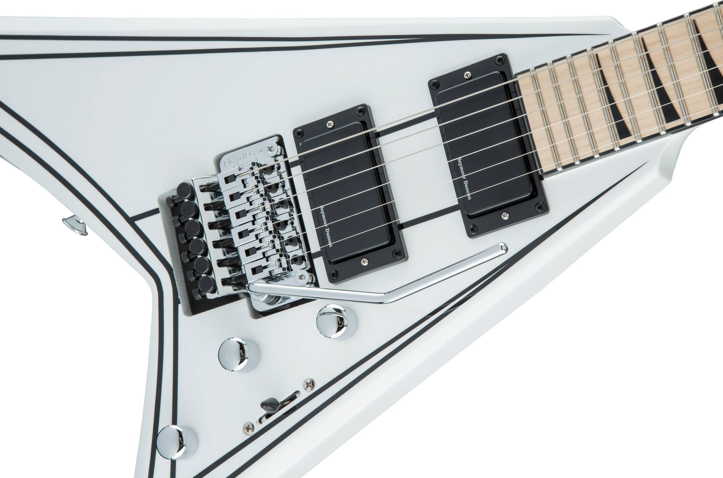 X Series Rhoads RRX24M, Maple Fingerboard, Snow White with Black