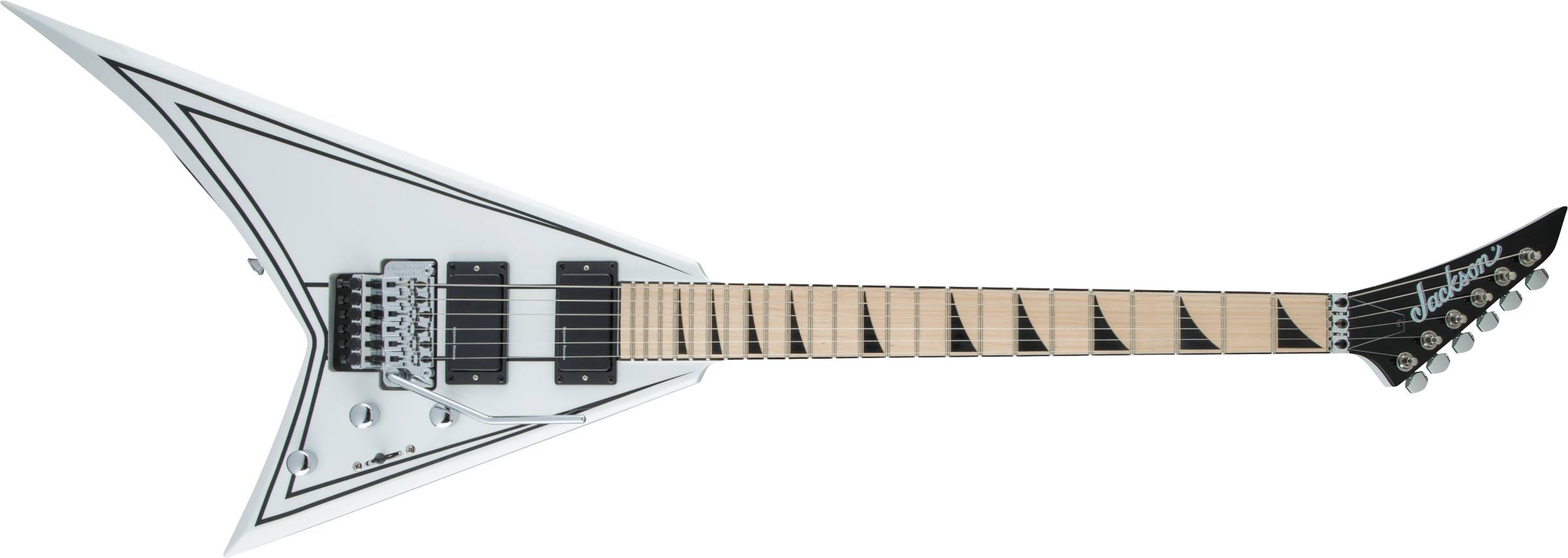 X Series Rhoads RRX24M, Maple Fingerboard, Snow White with Black